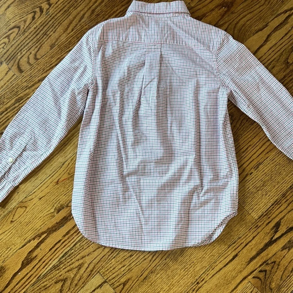 Ralph Lauren boys long sleeved Baby blue button down shirt size Small (8) NWOT